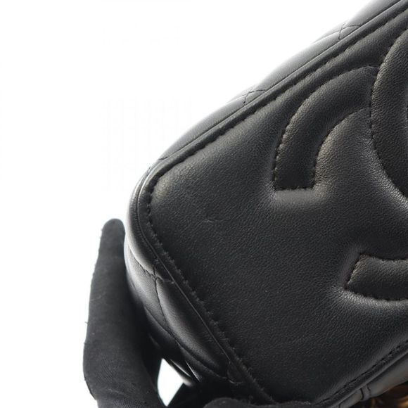 Chanel Shoulder Bag Matelasse Ap3258 Black Lambskin Matelasse Vanity Chain - Picture 6 of 9